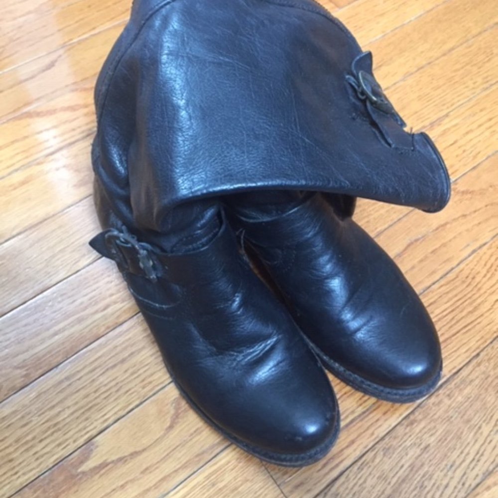 Black Frye boots, all leather, size - 6.5